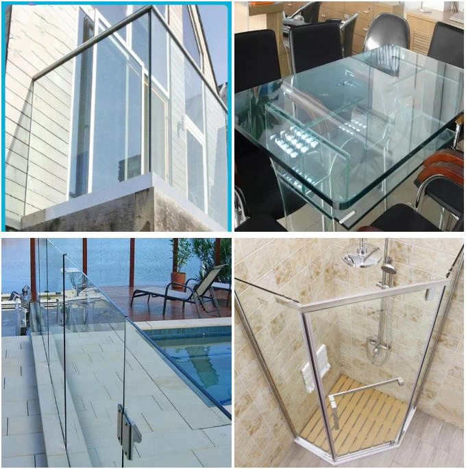 Reflective Frosted Glass Esg/Vsg Toughened Laminated Low E Insulated Tempered Glass for Building