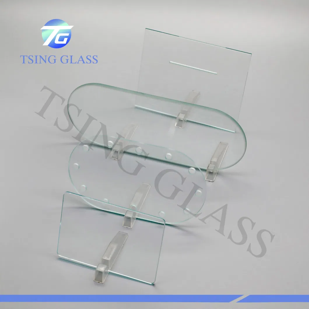 Bended Glass Clear Hot Bent Curved Tempered Toughened Glass for Shower Wall Panels / Elevator / Showcase / Buildings with CE Certification