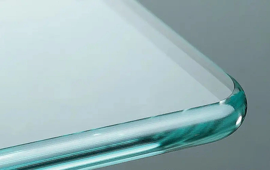 Customized 3mm 4mm 5mm 6mm 8mm 10mm 12mm Clear Furniture Glass Safety Tempered Laminated Float Glass for Desk Table Top Door Showroom Round Edge Pencil Edge