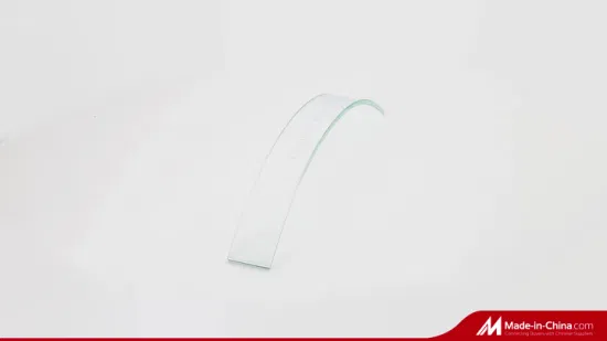 Bended Glass Clear Hot Bent Curved Tempered Toughened Glass for Shower Wall Panels / Elevator / Showcase / Buildings with CE Certification